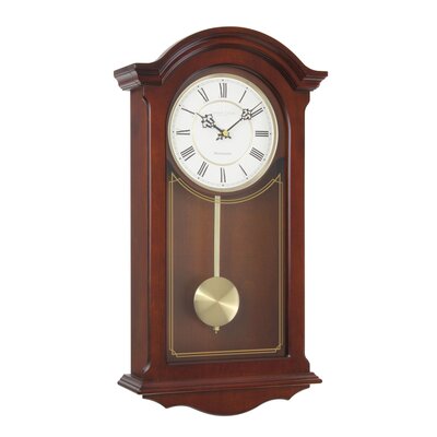 London Clock Company Walnut Wood Pendulum Wall Clock & Reviews